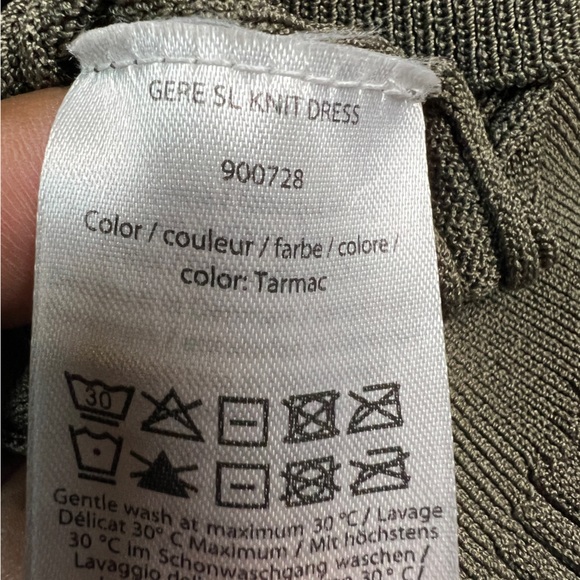 REMAIN Birger Christensen Gere Rib Knit Midi Dress Womens Small Green - Picture 8 of 11